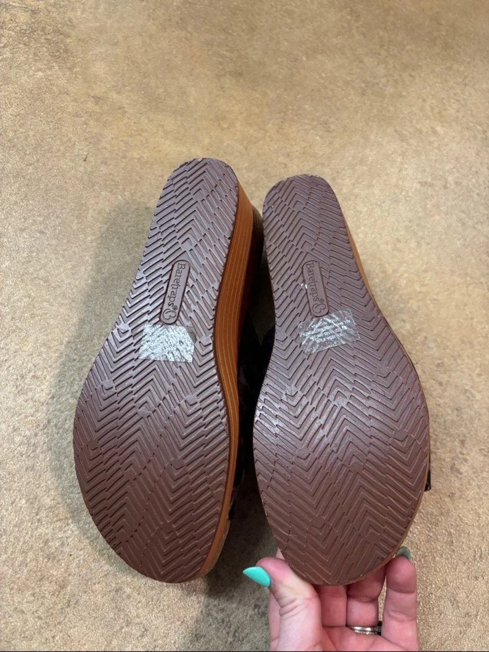 BareTraps Leopard-Print Slide Mules in Brown and Black - Picture 2 of 3
